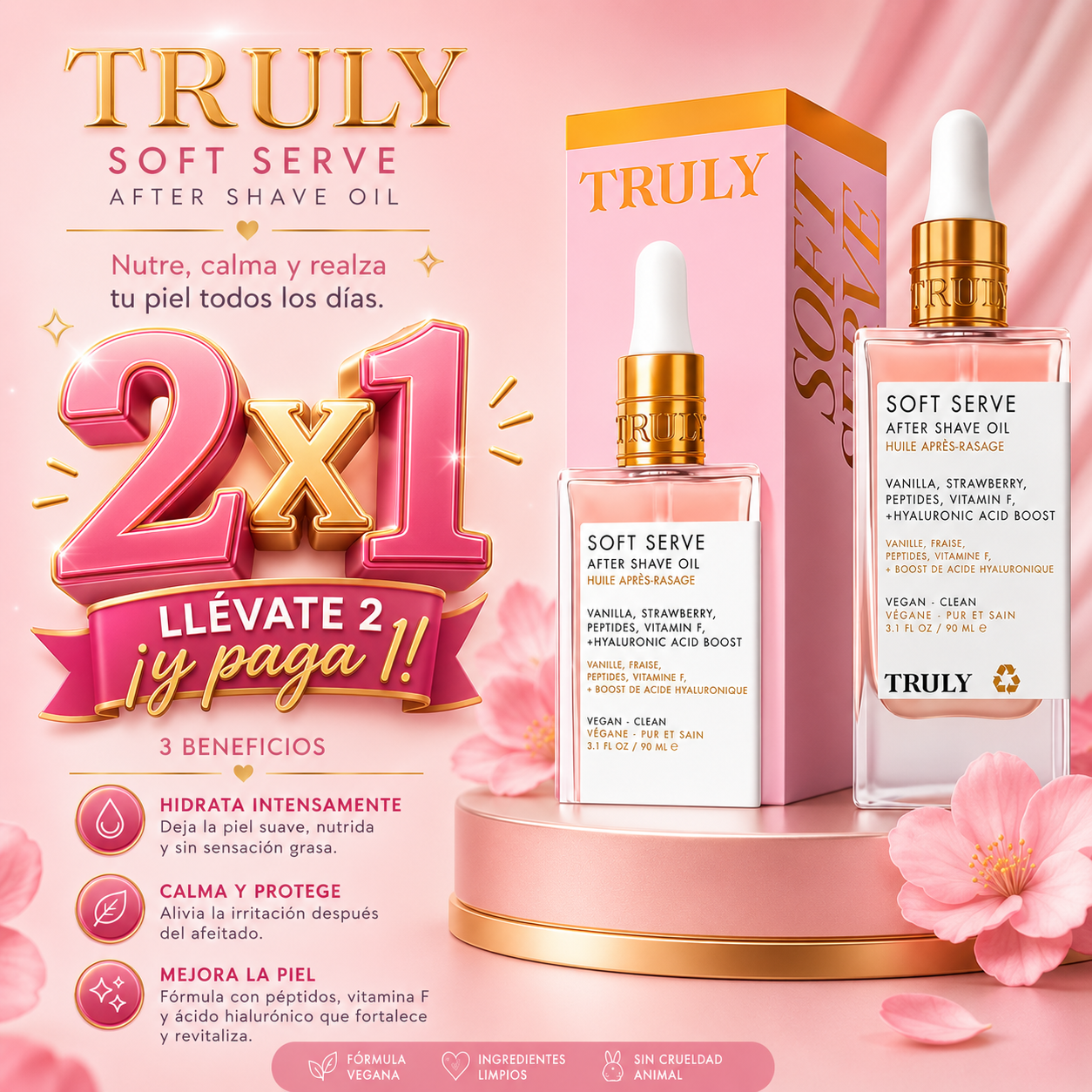 Truly Soft skin Oil™ / Aceite Premium Post Afeitado 90ml