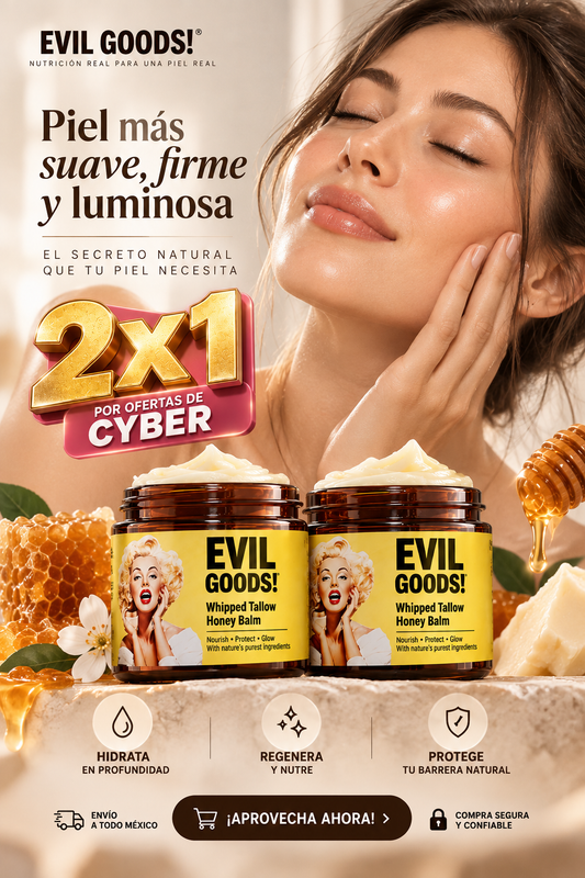 Bálsamo de Sebo y Miel Evil Goods™ | Hidratación y Nutrición Intensa